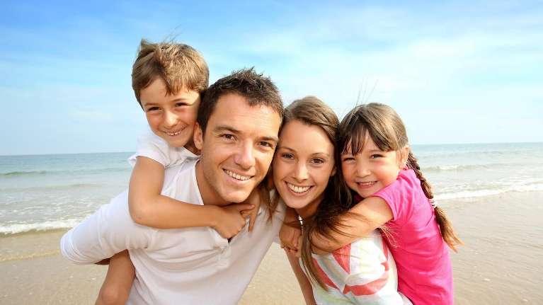 healthy smiles of a family in New Orleans