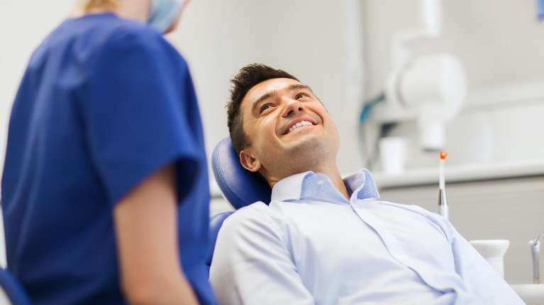 Patient in New Orleans | Customizing dental crown